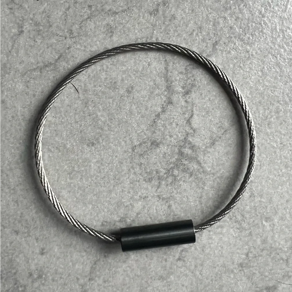 le gramme 5g Brushed Ceramic Cable Bracelet UNISEX
